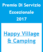 Auszeichnung für außergewöhnlichen Service 2017: Happy Village & Camping